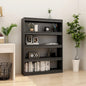 Libreria Grigia 40X30X71,5 Cm In Legno Massello Di Pino Grigio