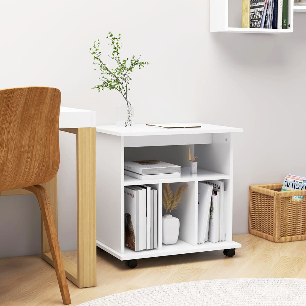 Armadietto Con Ruote 60X45X60 Cm Legno Multistrato