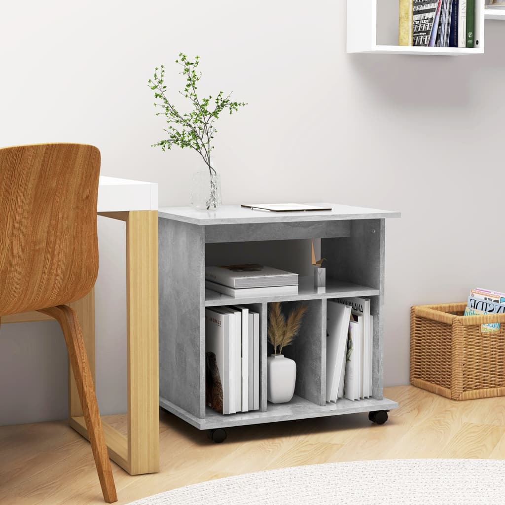 Armadietto Con Ruote 60X45X60 Cm Legno Multistrato