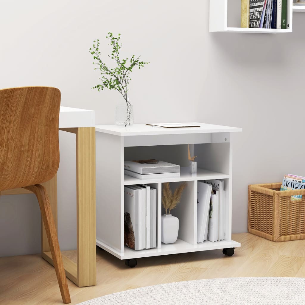 Armadietto Con Ruote 60X45X60 Cm Legno Multistrato