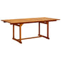 Tavolo Da Pranzo Per Esterni (160-240)X100X75Cm Massello Acacia