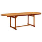 Tavolo Da Pranzo Per Esterni (160-240)X100X75Cm Massello Acacia