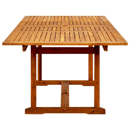 Tavolo Da Pranzo Per Esterni (160-240)X100X75Cm Massello Acacia