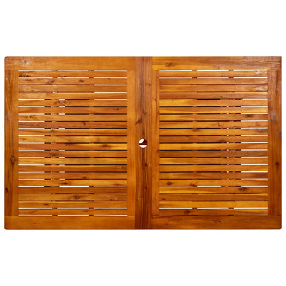 Tavolo Da Pranzo Per Esterni (160-240)X100X75Cm Massello Acacia