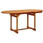 Tavolo Da Pranzo Per Esterni (160-240)X100X75Cm Massello Acacia