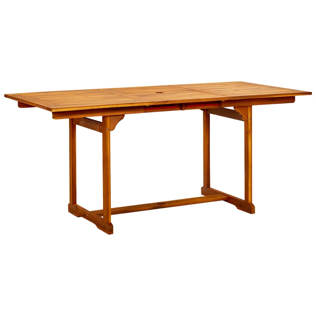 Tavolo Da Pranzo Per Esterni (160-240)X100X75Cm Massello Acacia