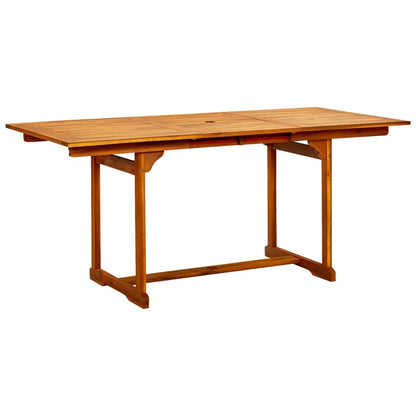 Tavolo Da Pranzo Per Esterni (160-240)X100X75Cm Massello Acacia