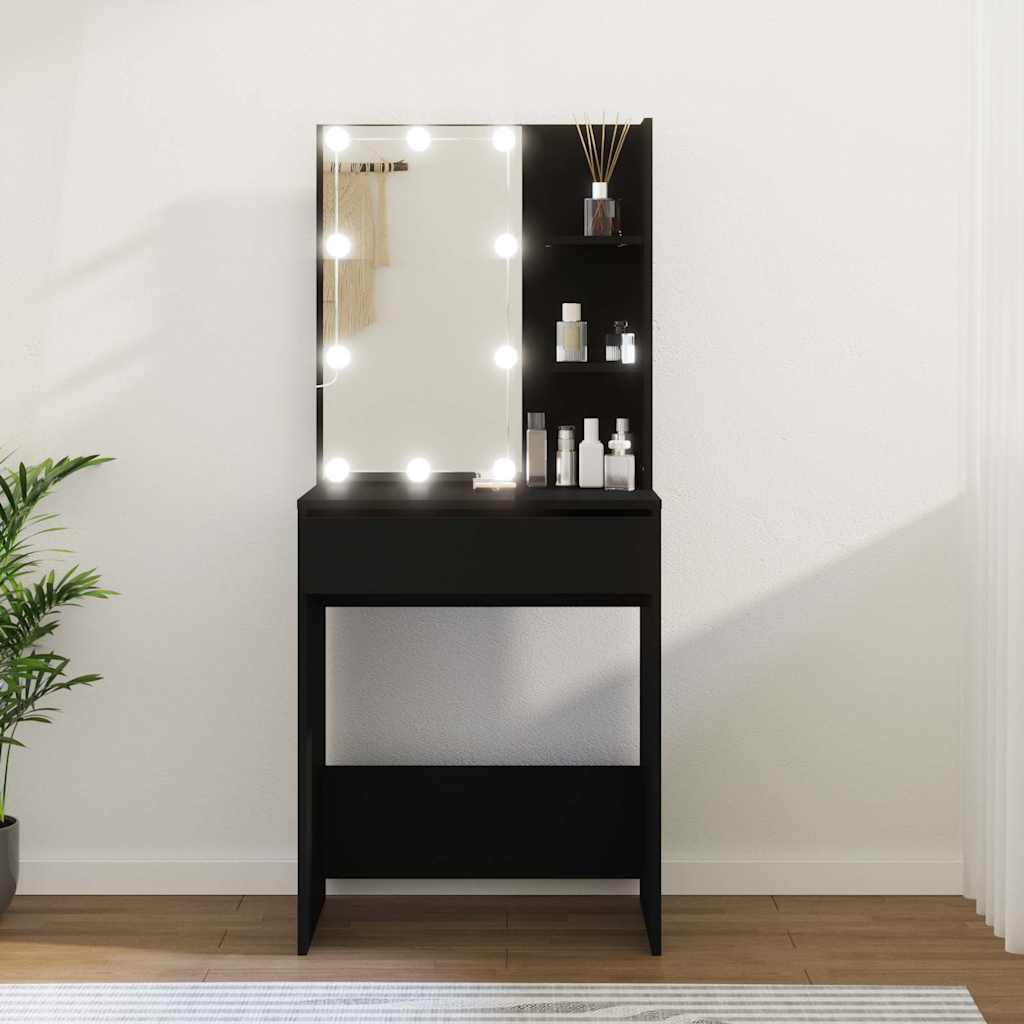 Tavolo Da Trucco 60 X 40 X 140 Cm Legno Multistrato