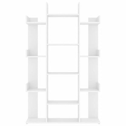 Libreria Bianca 86X25,5X140 Cm In Legno Multistrato Bianco