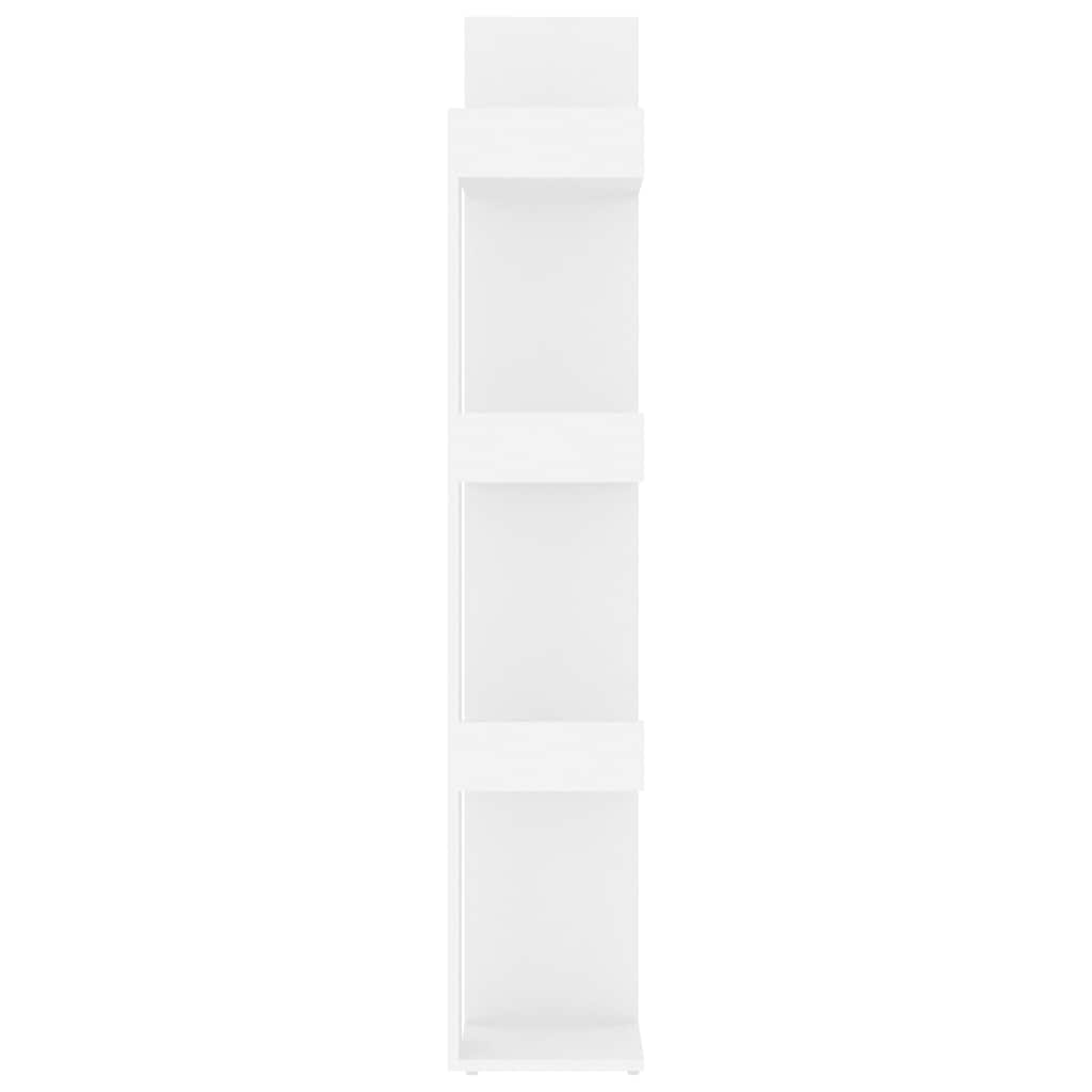 Libreria Bianca 86X25,5X140 Cm In Legno Multistrato Bianco