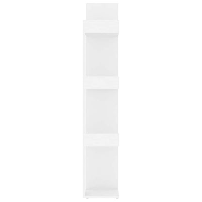 Libreria Bianca 86X25,5X140 Cm In Legno Multistrato Bianco