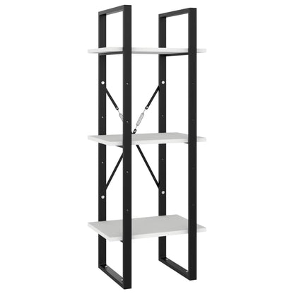 Libreria A 5 Ripiani Bianca 40X30X175 Cm In Legno Multistrato