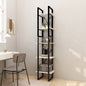 Libreria A 5 Ripiani Bianca 100X30X175 Cm In Legno Di Pino