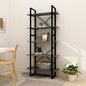 Libreria A 5 Ripiani Bianca 40X30X175 Cm In Legno Multistrato