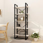 Libreria A 5 Ripiani Bianca 100X30X175 Cm In Legno Di Pino