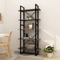 Libreria A 5 Ripiani Bianca 100X30X175 Cm In Legno Di Pino