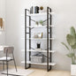 Libreria A 5 Ripiani Bianca 40X30X175 Cm In Legno Multistrato