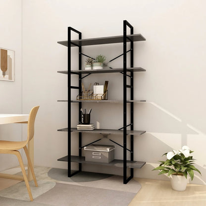 Libreria A 5 Ripiani Bianca 100X30X175 Cm In Legno Di Pino