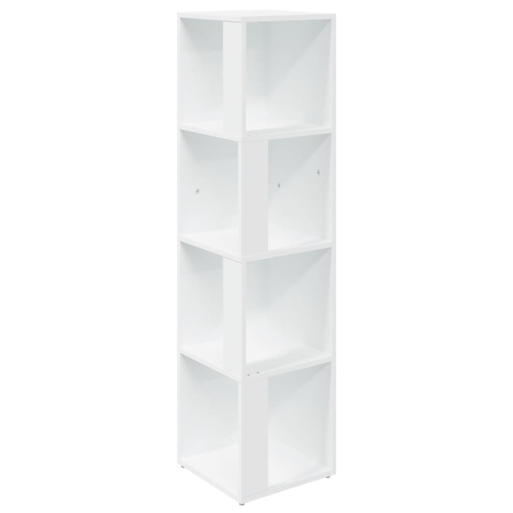 Armadio Angolare Bianco 33X33X132 Cm In Truciolato Bianco