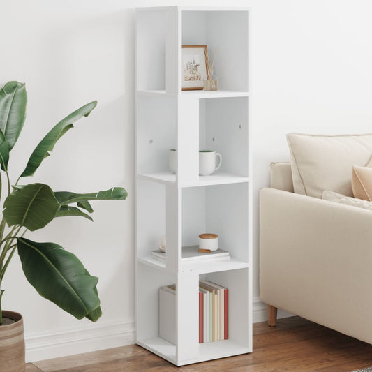 Armadio Angolare Bianco 33X33X132 Cm In Truciolato Bianco