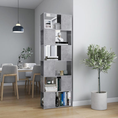 Libreria/Divisorio In Truciolato Grigio Cemento