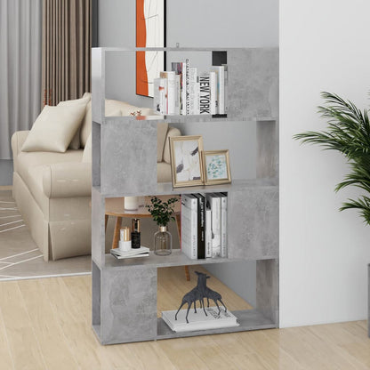 Libreria/Divisorio In Truciolato Grigio Cemento