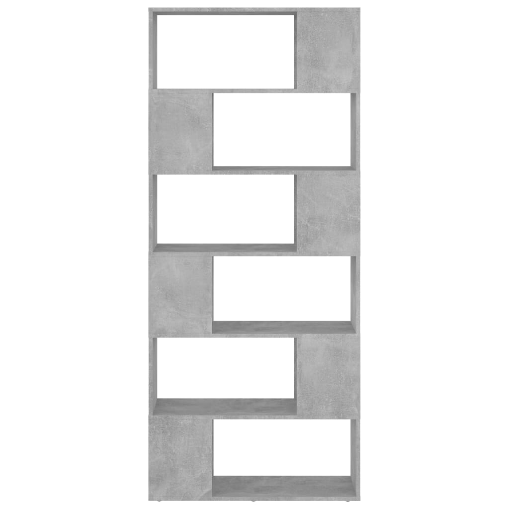 Libreria/Divisorio In Truciolato Grigio Cemento