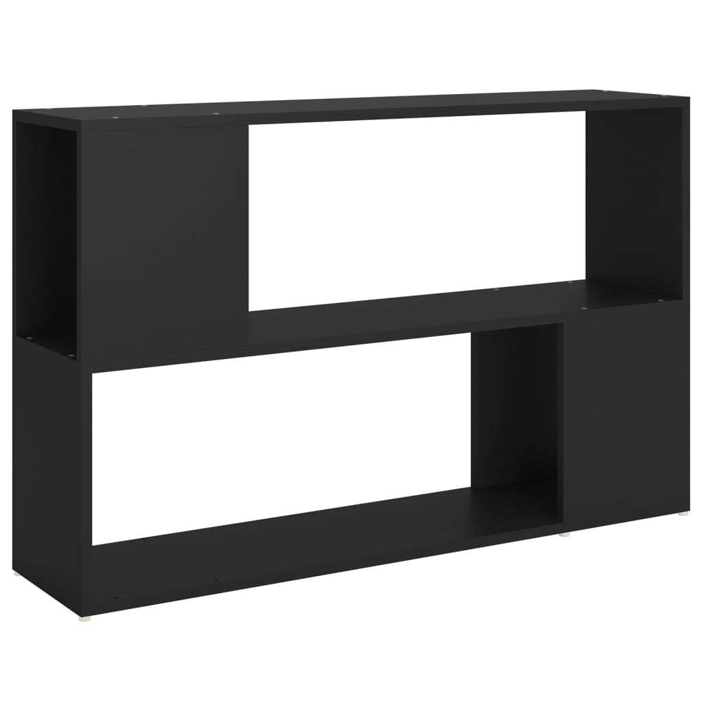 Libreria Nera In Truciolato Nero