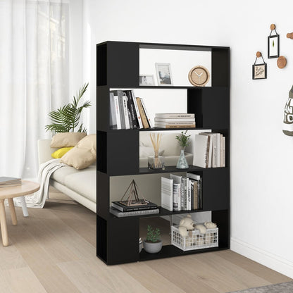 Libreria Nera In Truciolato Nero