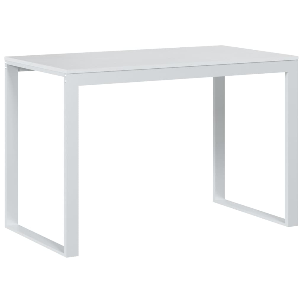 Scrivania Per Computer Bianca 110X60X73 Cm In Legno Multistrato
