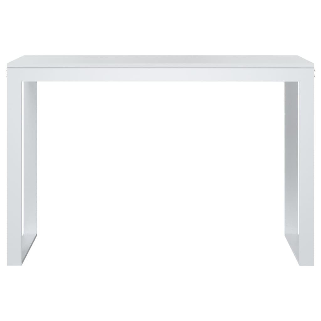 Scrivania Per Computer Bianca 110X60X73 Cm In Legno Multistrato