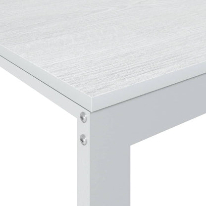 Scrivania Per Computer Bianca 110X60X73 Cm In Legno Multistrato