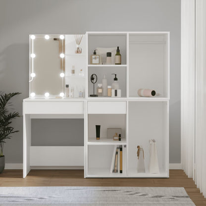 Toeletta Con Led E Armadietti In Legno Multistrato