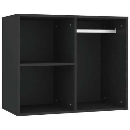 Toeletta Con Led E Armadietti In Legno Multistrato Nero
