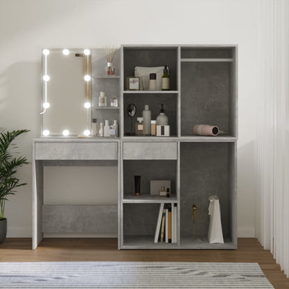 Toeletta Con Led E Armadietti In Legno Multistrato