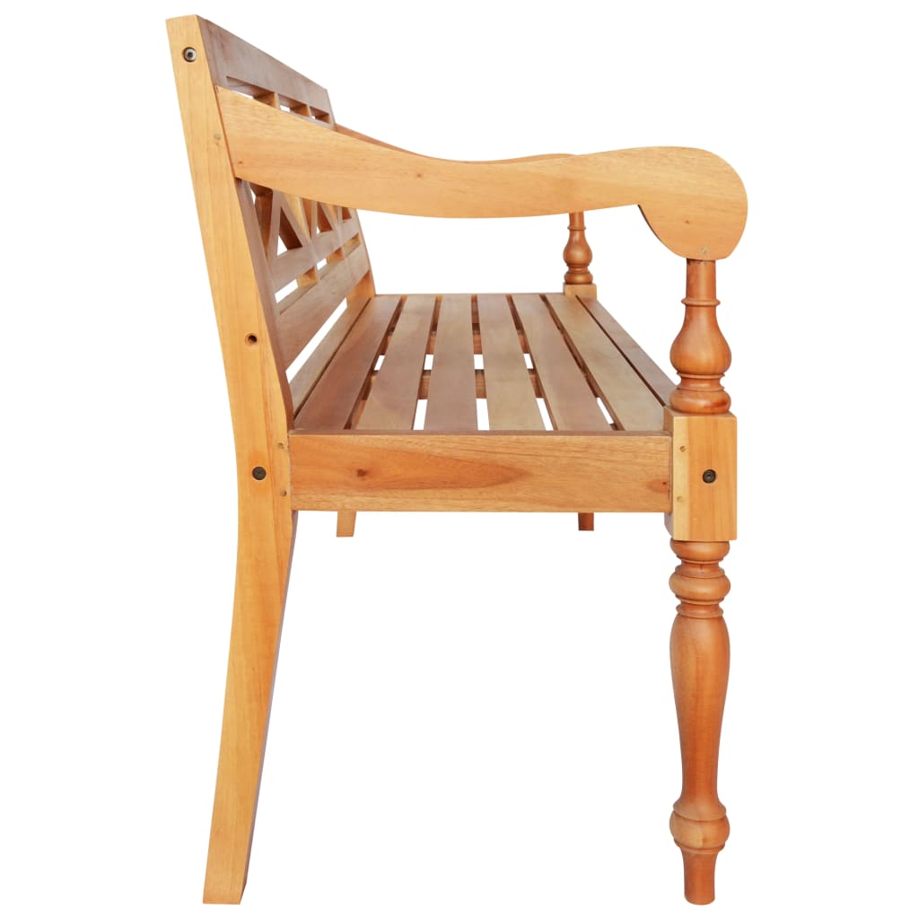 Panca Batavia In Legno Massello Di Mogano