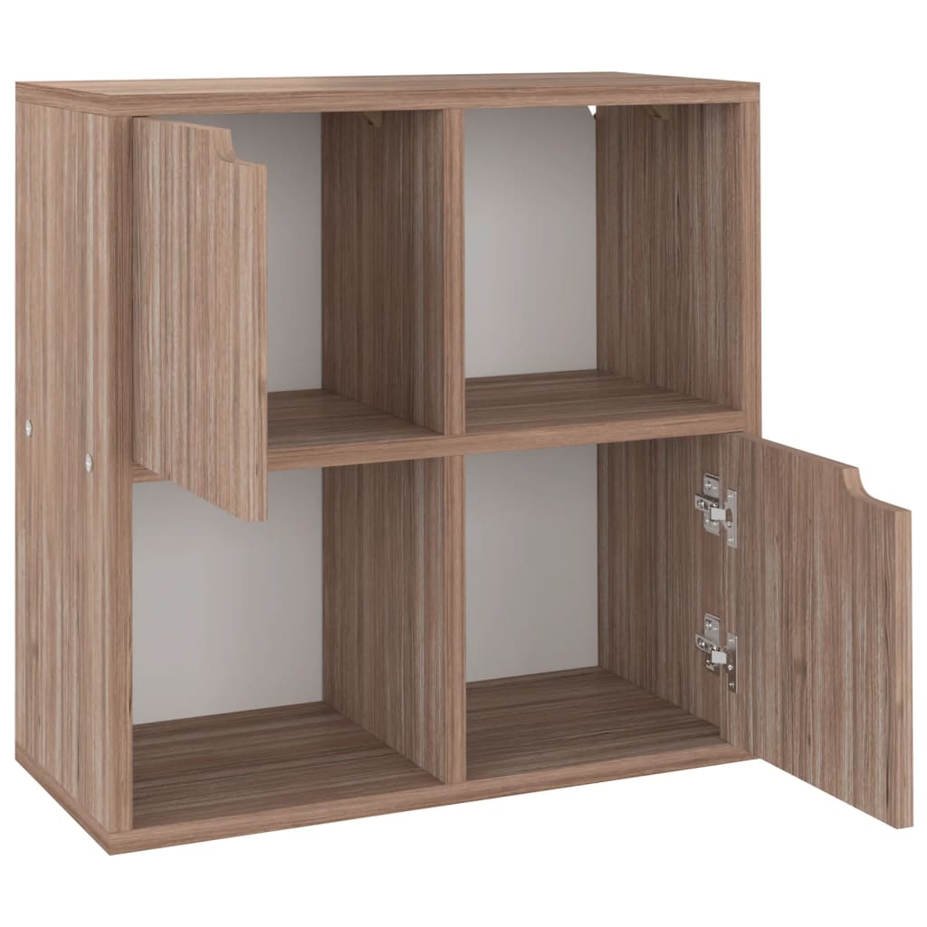 Libreria Grigio Rovere Sonoma 60X27,5X59,5Cm Legno Multistrato