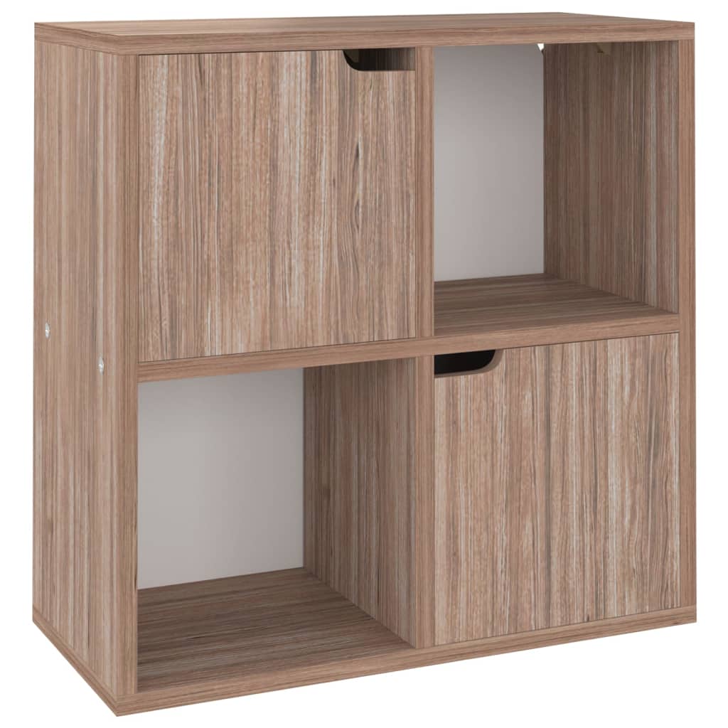 Libreria Grigio Rovere Sonoma 60X27,5X59,5Cm Legno Multistrato
