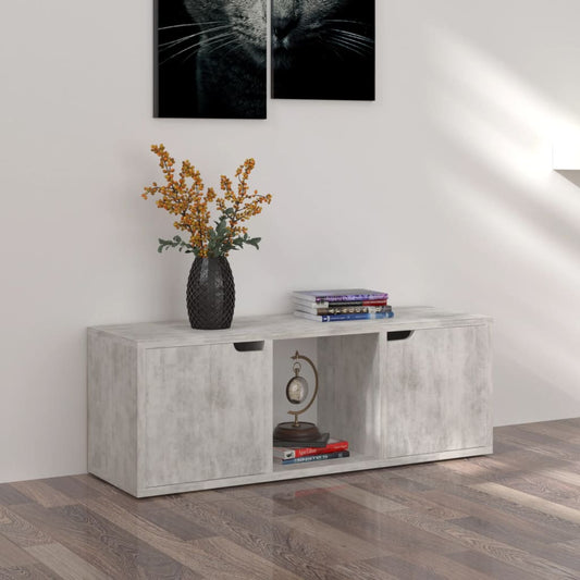 Mobile Porta Tv Cemento 88,5X27,5X30,5 Cm In Legno Multistrato