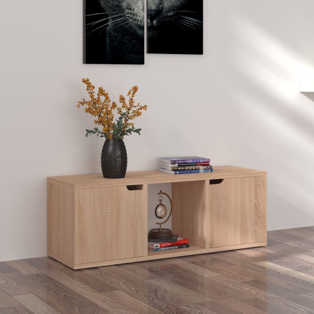 Mobile Porta Tv Cemento 88,5X27,5X30,5 Cm In Legno Multistrato