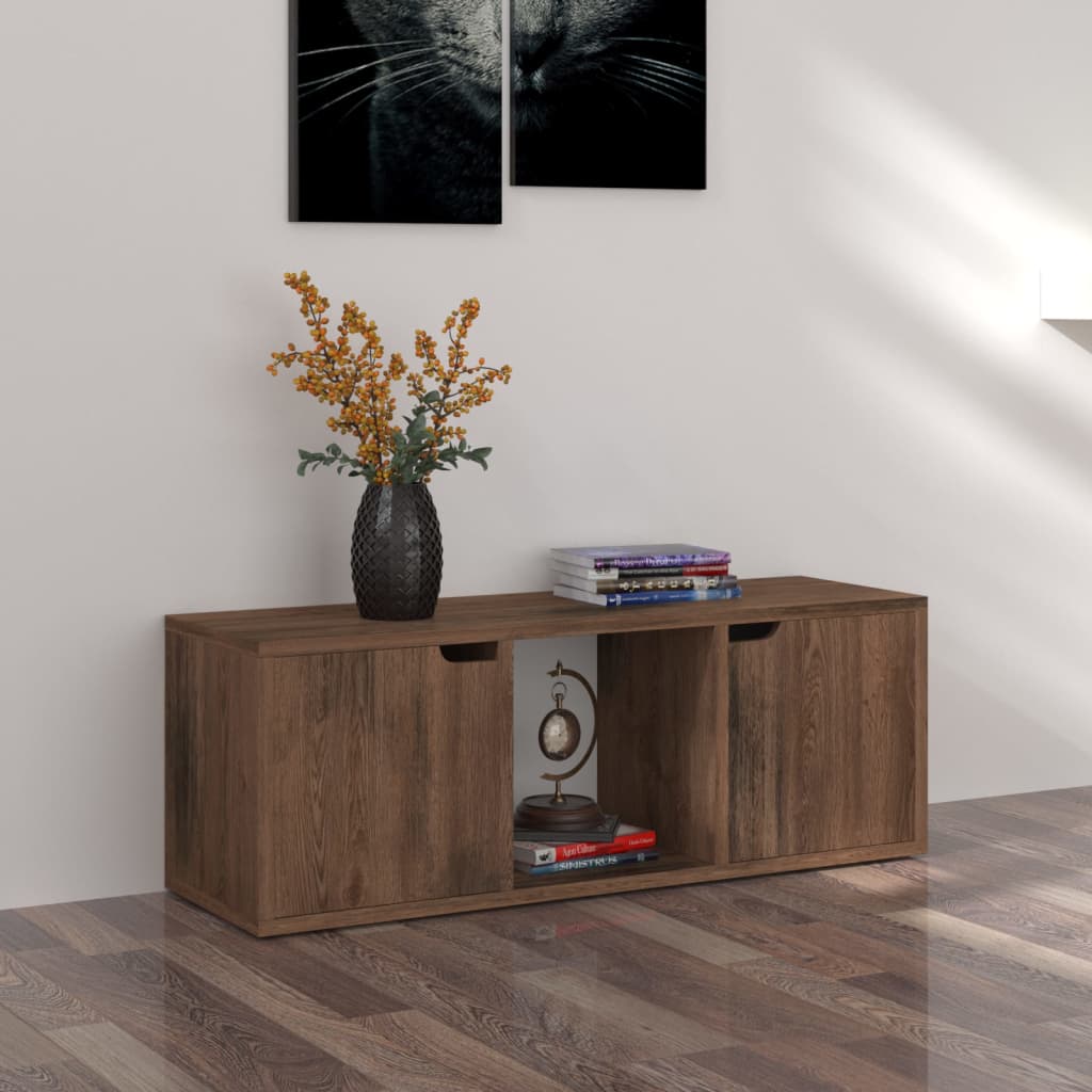 Mobile Porta Tv Cemento 88,5X27,5X30,5 Cm In Legno Multistrato