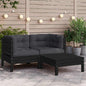 Divano Da Giardino Con Cuscini E Poggiapiedi 2 Posti