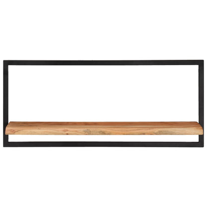 Set Di Mensole 5 Pz In Legno Massello Di Acacia E Acciaio