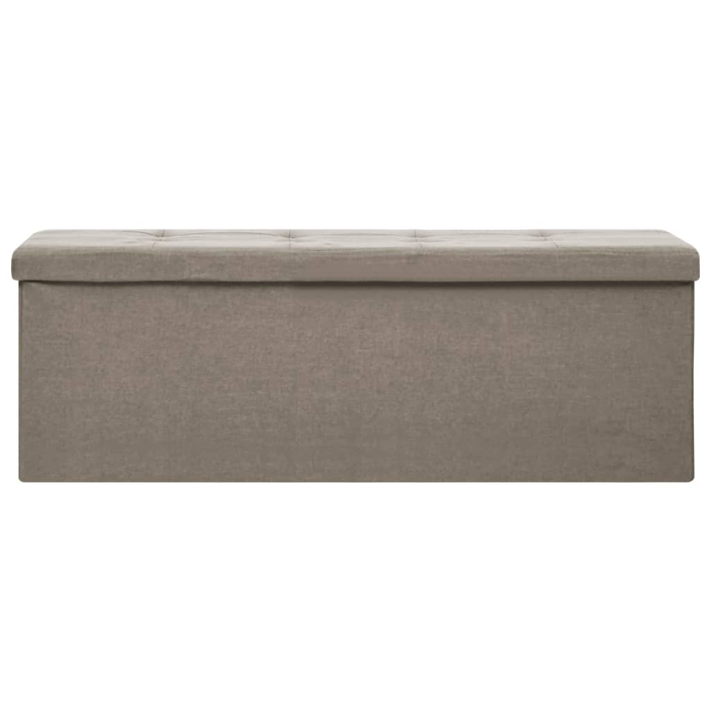 Cassapanca Pieghevole Tortora In Simil Lino