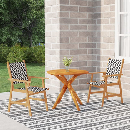 Set Mobili Da Pranzo Per Giardino 5 Pz Legno Massello Di Acacia