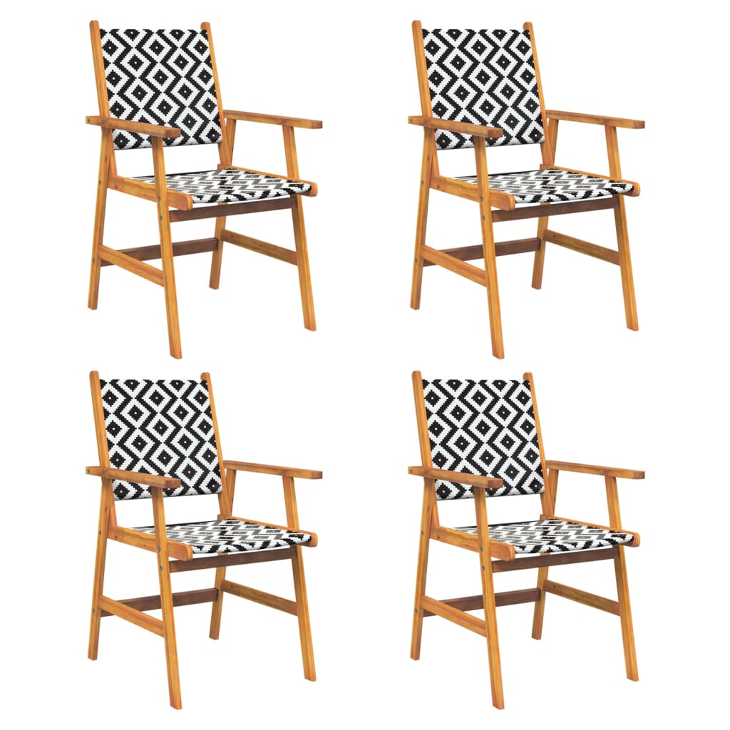 Set Mobili Da Pranzo Per Giardino 5 Pz Legno Massello Di Acacia