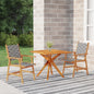 Set Mobili Da Pranzo Per Giardino 5 Pz Legno Massello Di Acacia