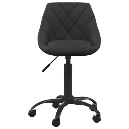 Sedia Da Ufficio Nera In Velluto