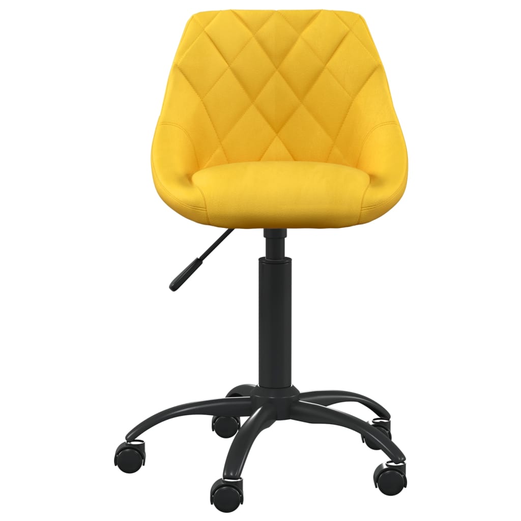 Sedia Da Ufficio Nera In Velluto