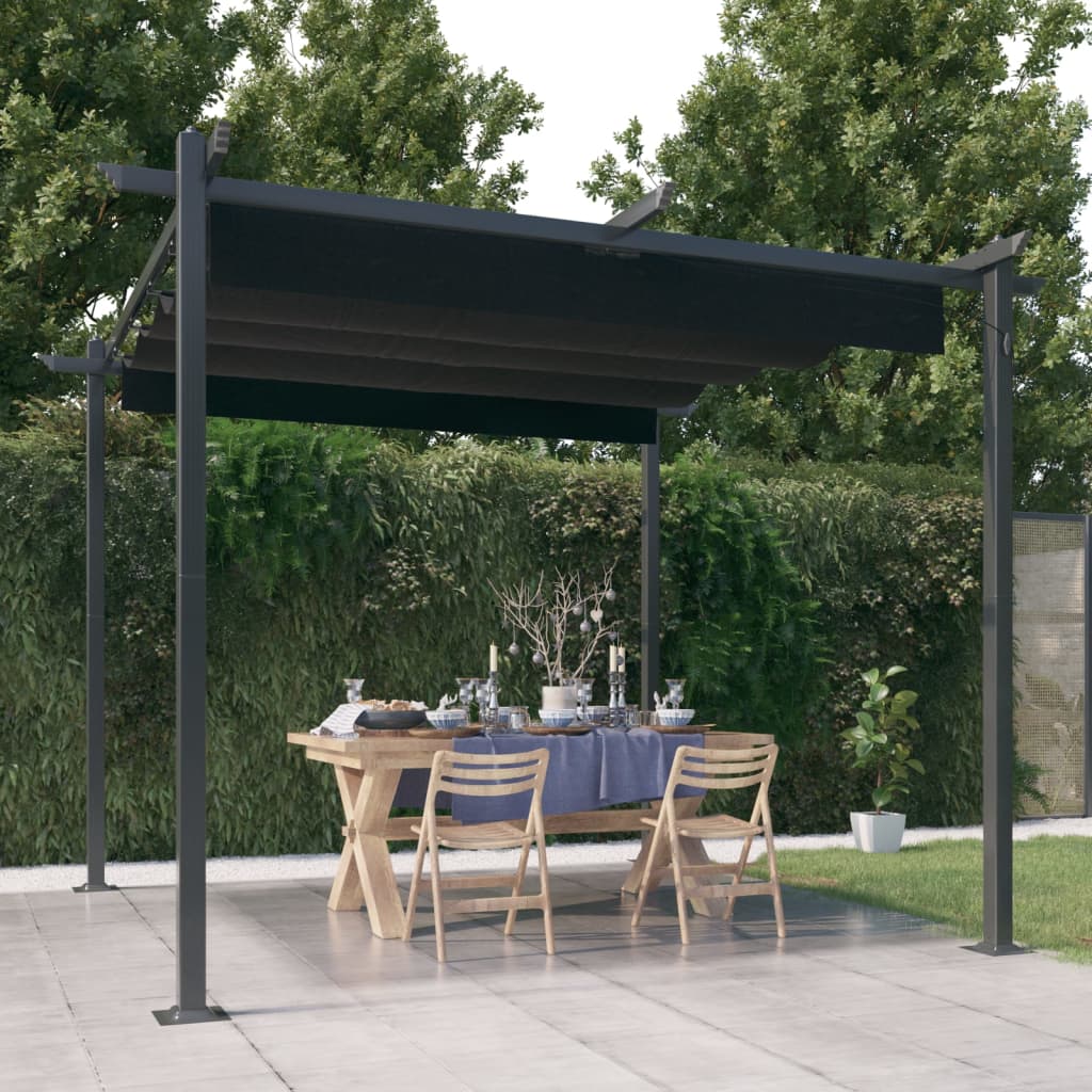 Pergola Da Giardino Con Tetto Retrattile 4X3 M